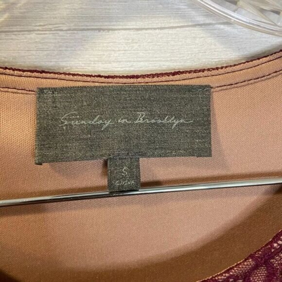 Sunday in‎ Brooklyn Ardith Women’s 3/4 Sleeve Tops Lace Casual Blouses T … - Picture 6 of 6